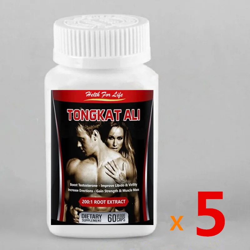 5 bottles TONGKAT ALI таблетки 200:1 экстракт корня-повышает сексуальность и сильные эрекции, Виагра для мужчин, сделать любовь добавка cekc - Цвет: 5 bottles