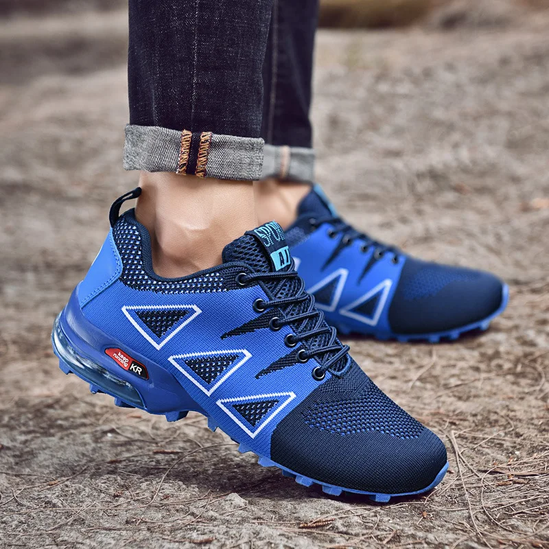 Large size men's shoes 39-47 air cushion outdoor hiking walking casual running | Обувь