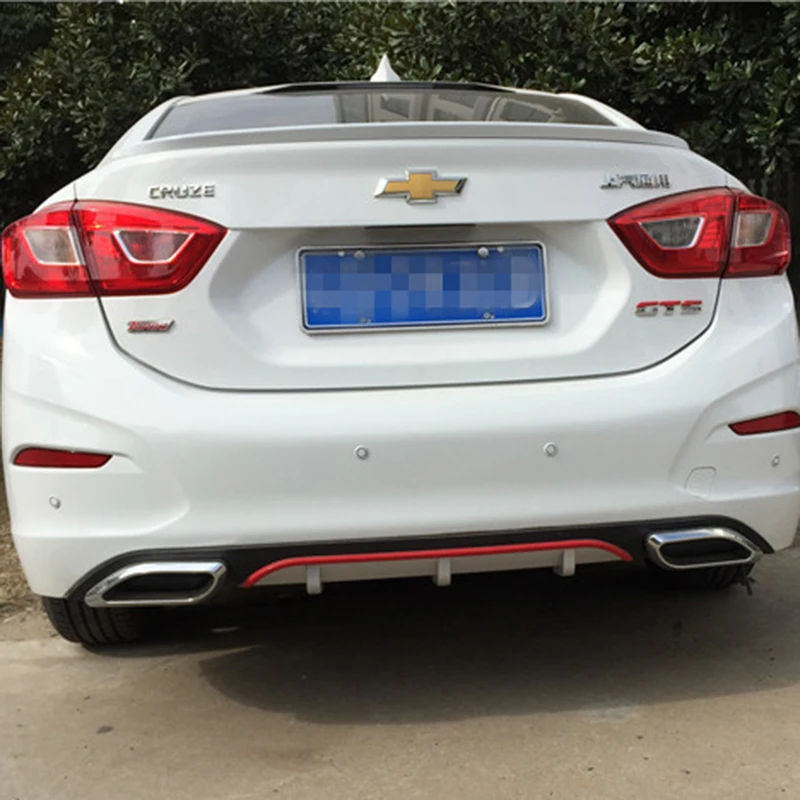 Для Chevrolet Cruze сзади бамперы для автомобиля губ высокое качество пластиковый материал задний диффузор крыло спойлер