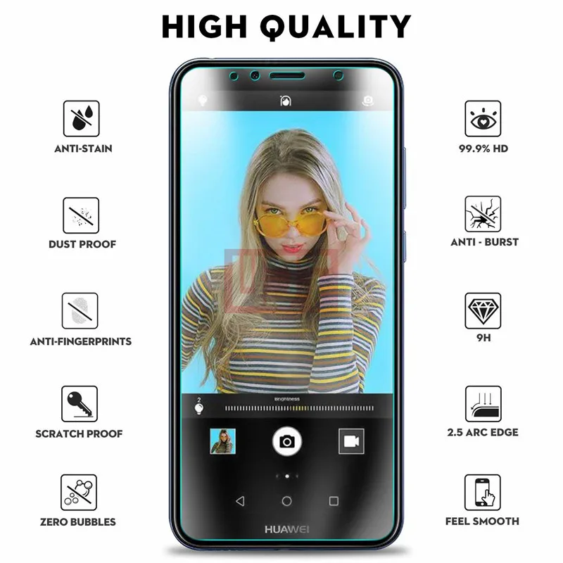 Защитное стекло Huawei Y5 Y6 Y7 Y9 Y3 2018 года Prime Pro HUAWEI II 2017 из 2 элементов