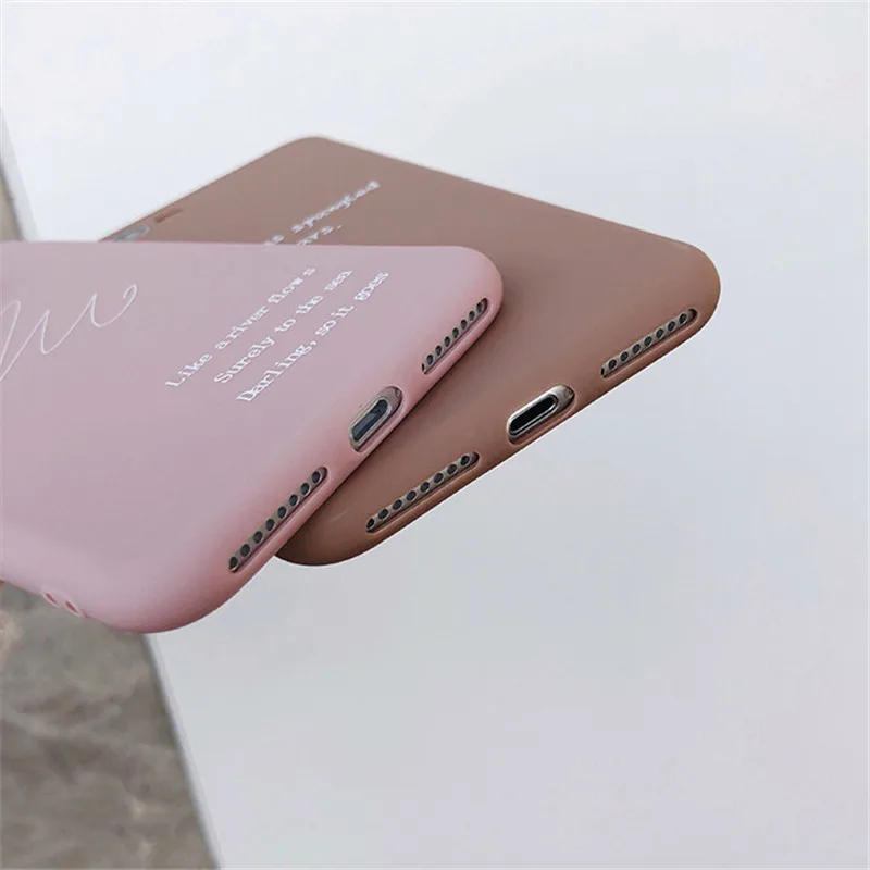 Мягкие чехлы для телефона из ТПУ с изображением розовой девушки для iPhone XS MAX XR 11 Pro X 7 8 6 6s Plus, ультратонкие Силиконовые чехлы с простым буквенным принтом