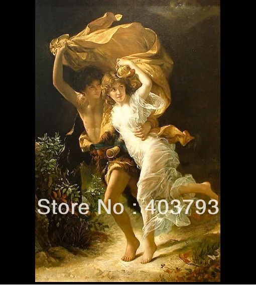 Шторм Пьер-Огюст раскраска маслом репро картины растягиваются на деревянной |