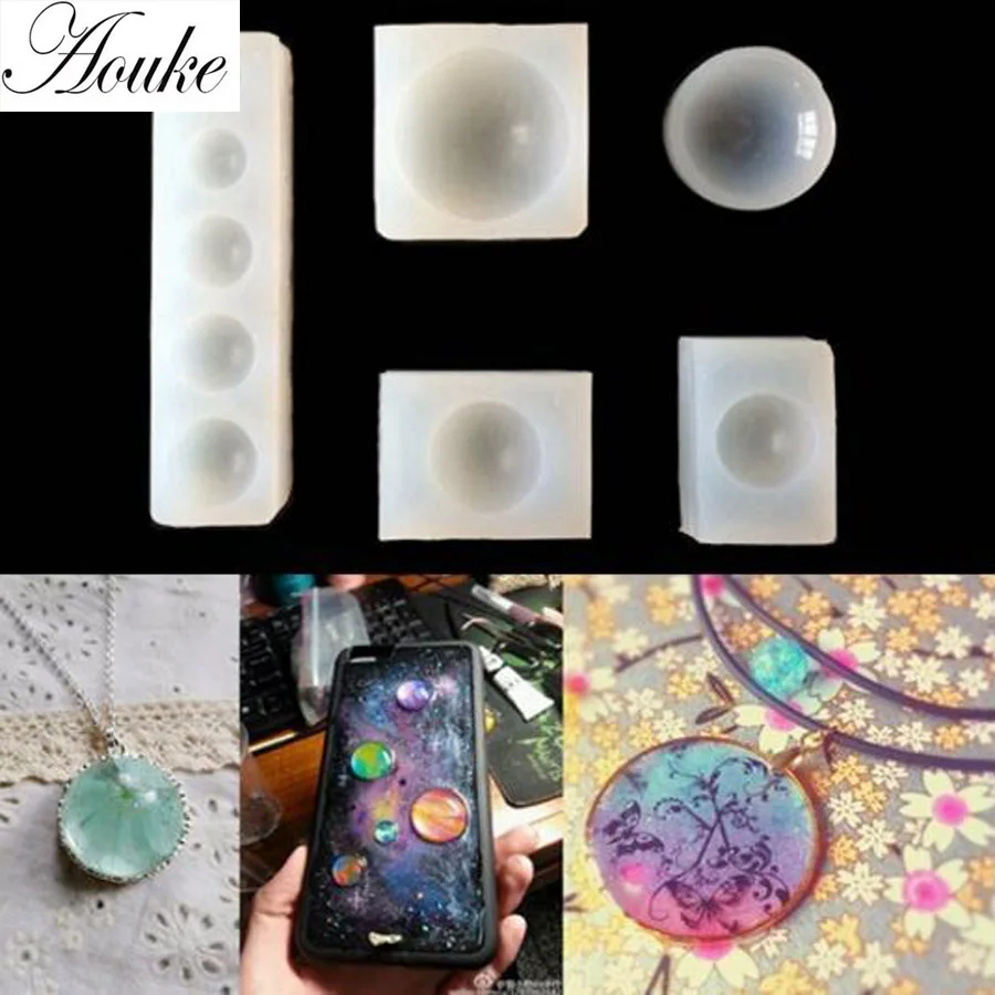 5 шт./лот различные круглые силиконовые резиновые формы для ручного браслета