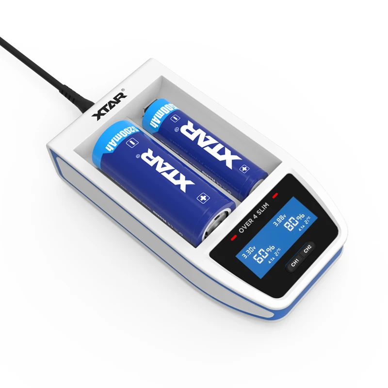 XTAR Зарядное устройство s более 4 тонкий XTAR новые ЖК-дисплей Зарядное устройство быстрой зарядки для 20700 21700 22650 26650 18650 Батарея Зарядное устройство XTAR