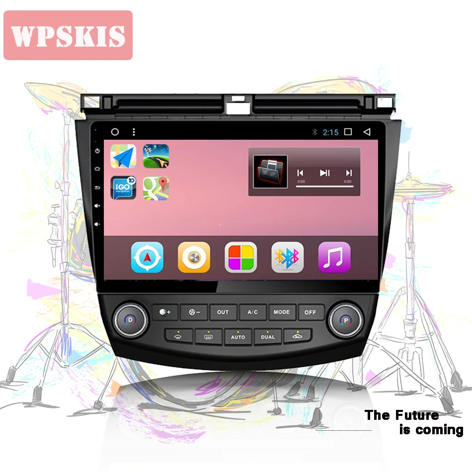 Android 10 0 Восьмиядерный автомобильный 4 + 64 Гб dvd-плеер gps навигация для honda accord 7 2003-2007