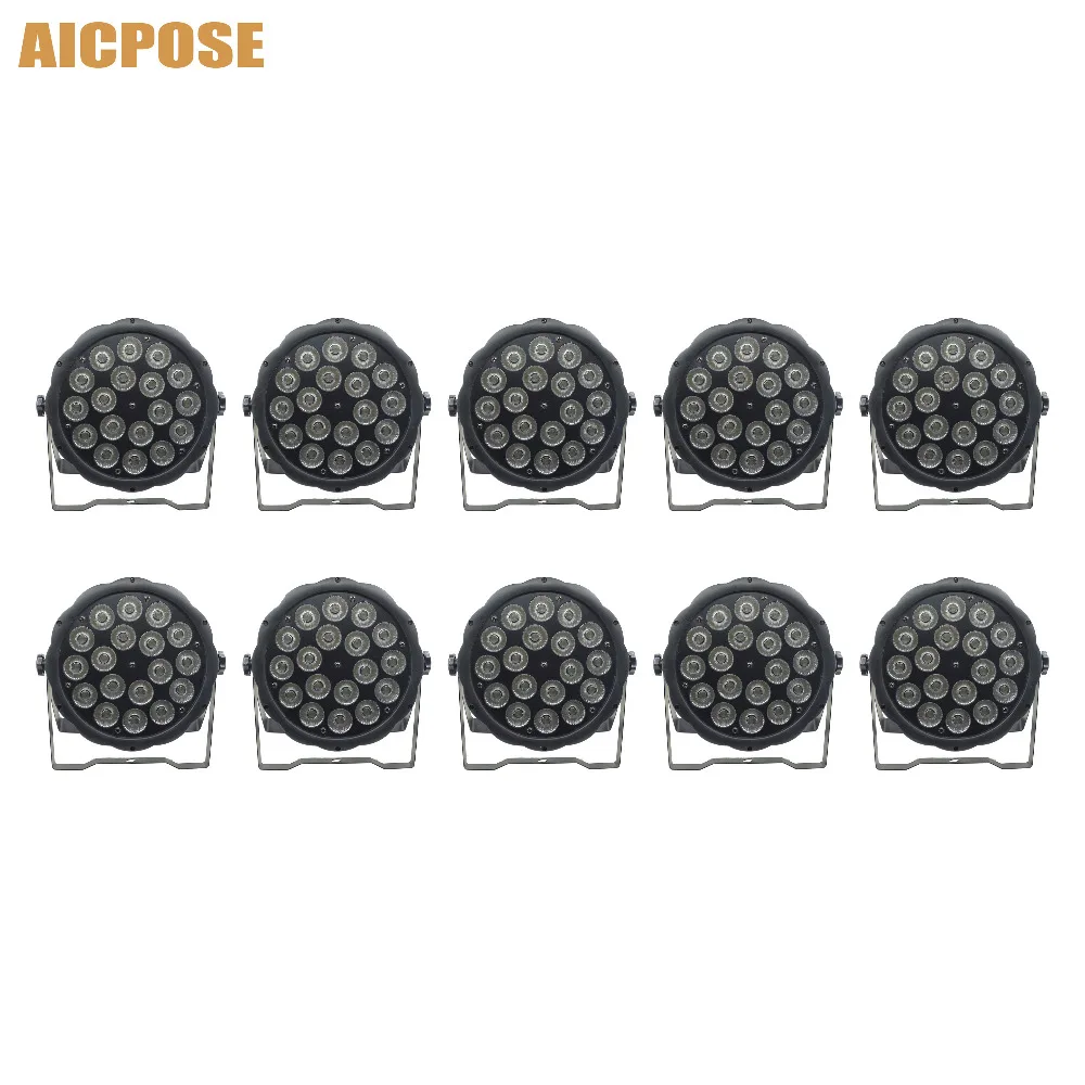 10 шт./лот 18*10 Вт RGBW 4в1 Led Par свет с DMX512 управления сценический для DJ свадьбы диско