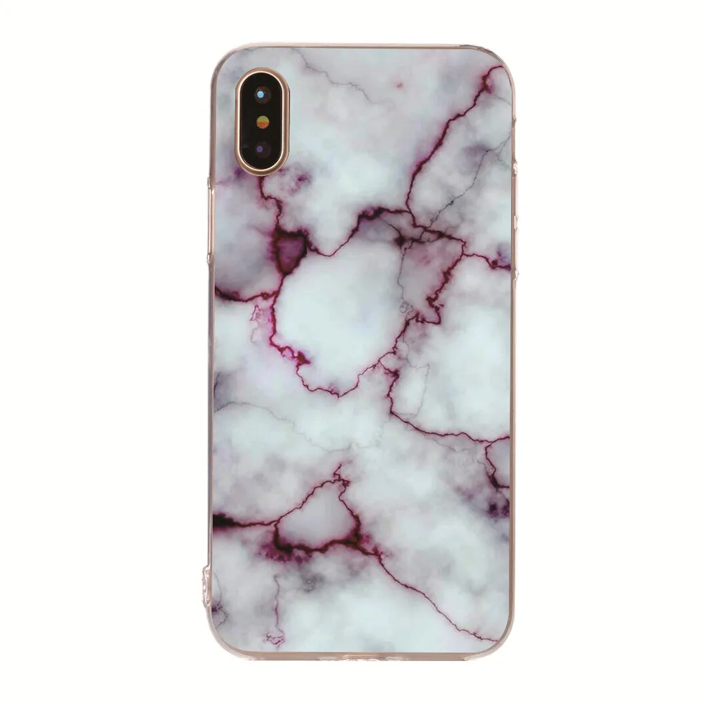 Силиконовый чехол Marmer Zachte из ТПУ для iPhone5 5S SE 6 6S 7 7PLUS 8X8 PLUS Чехлы мобильных