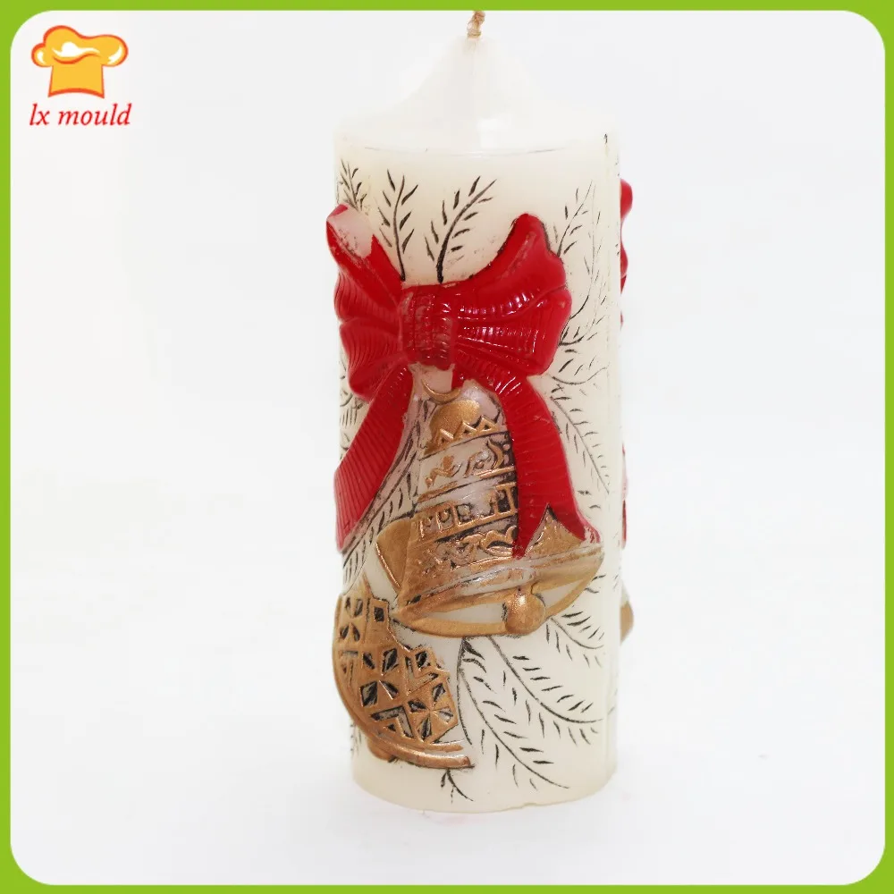 

Christmas Bell Mould Home Religious Decoration Candle Mold Party Holiday Candle Silicone Moulds
