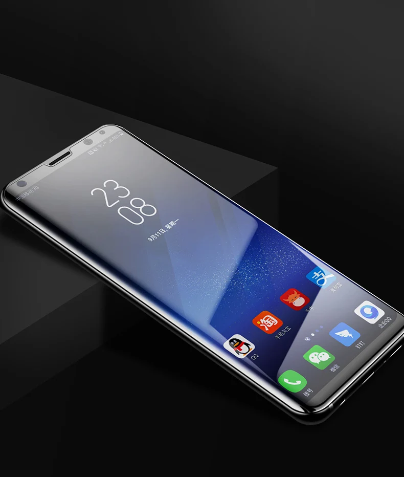 9D УФ жидкое изогнутое полное клеевое закаленное стекло для samsung Galaxy S8 S9 10 Plus Note 8 9 10 S10 Защитная пленка для экрана