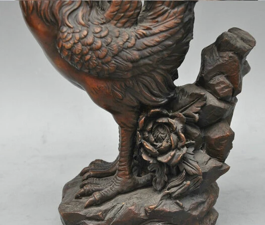 ZSR 12 &quotкитайская Бронзовая скульптура в виде петуха | Дом и сад