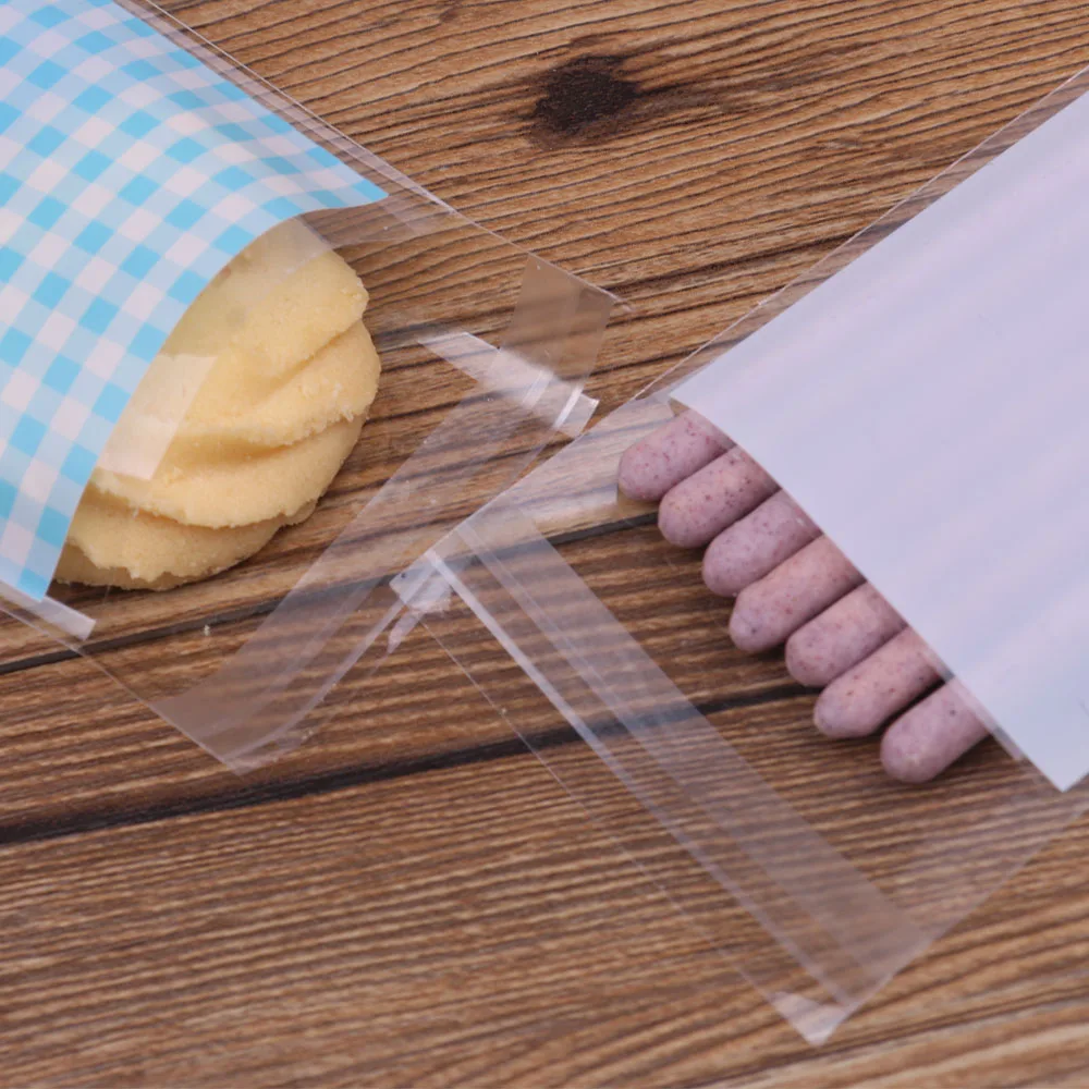 100 шт. подарок сумка палец Cookie Конфеты Хлеб упаковка Пакеты Прекрасный