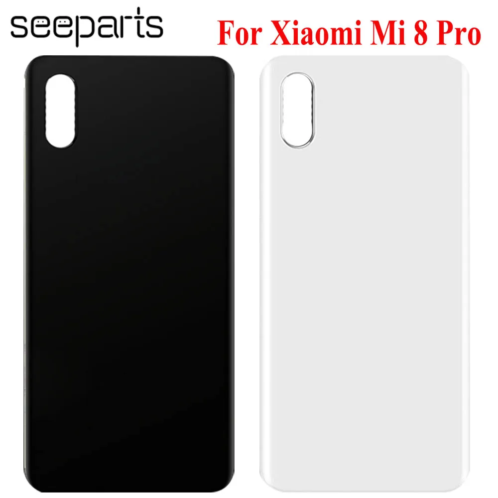 

For Xiaomi Mi 8 Pro Back Battery Cover Rear Door Housing Case Glass Panel Replacement For Xiaomi Mi8 Pro Battery Cover