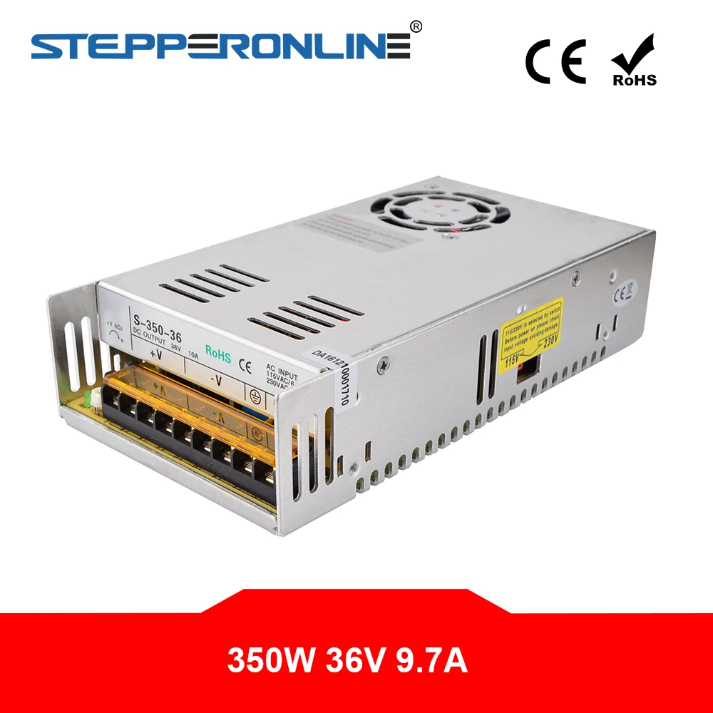 Импульсный источник питания DC36V 350W 9.7A 115 V/230 V для шагового двигателя DIY CNC Router|switch