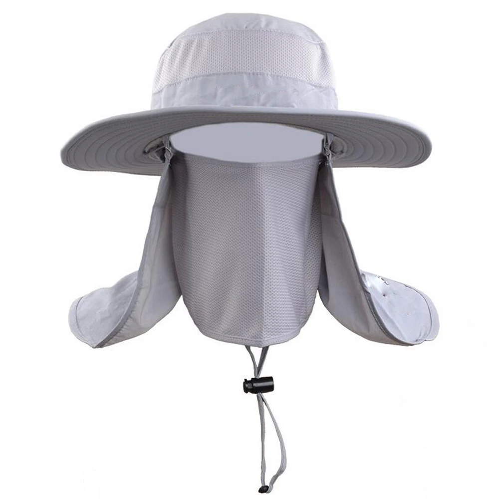 Кепка для защиты лица от комаров широкополая шапка с защитой ультрафиолета