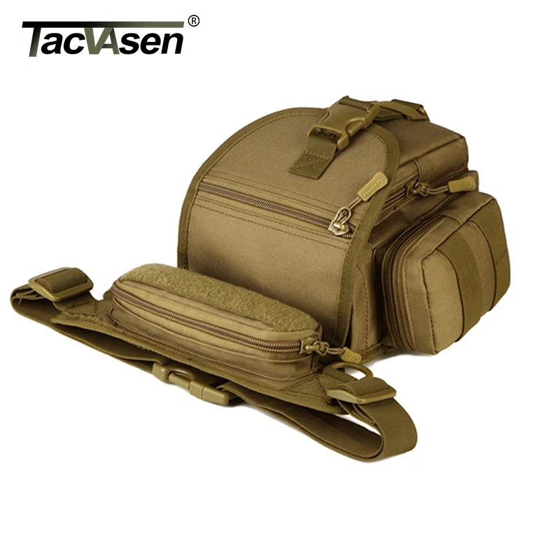 TACVASEN Военная поясная Сумка Molle, Сумка с петлями для ремня, мужская сумка для ног, Повседневная камуфляжная нейлоновая поясная сумка, TD-SHZ-015