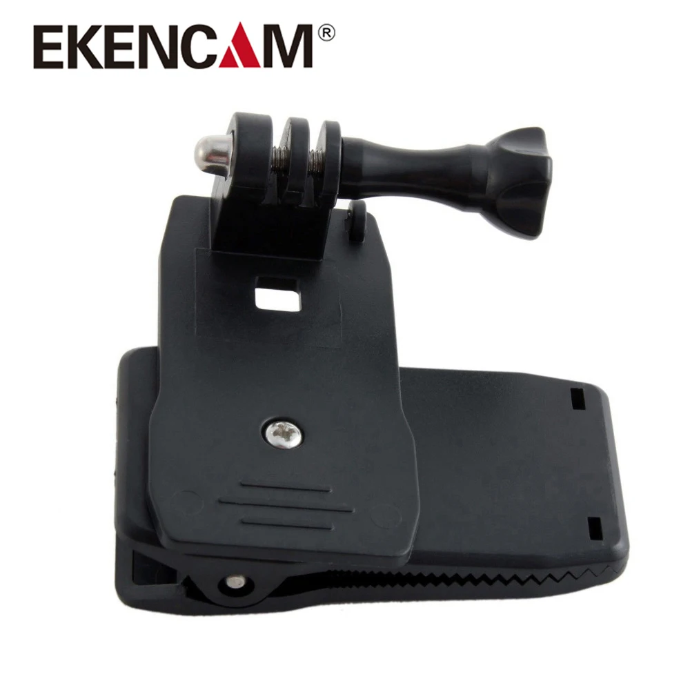 EKENCAM 360 градусов Поворотный рюкзак шляпа зажим Крепление для GoPro Max Hero 9 8 7 6 5 Session Yi