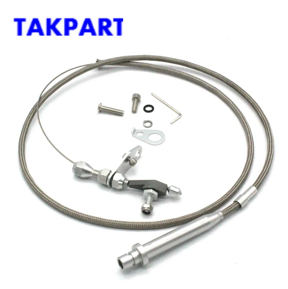 TAKPART TH 350 нержавеющая оплетка Трансмиссия Выкидной кабель обнаружения Шевроле