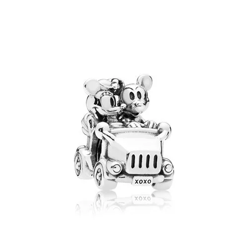 Long Hollow Love Heart Mickey Mouse Minnie Bear Feather Cupid's Arrow Charms Beads For Women Fit Pandora Bracelets DIY | Украшения и