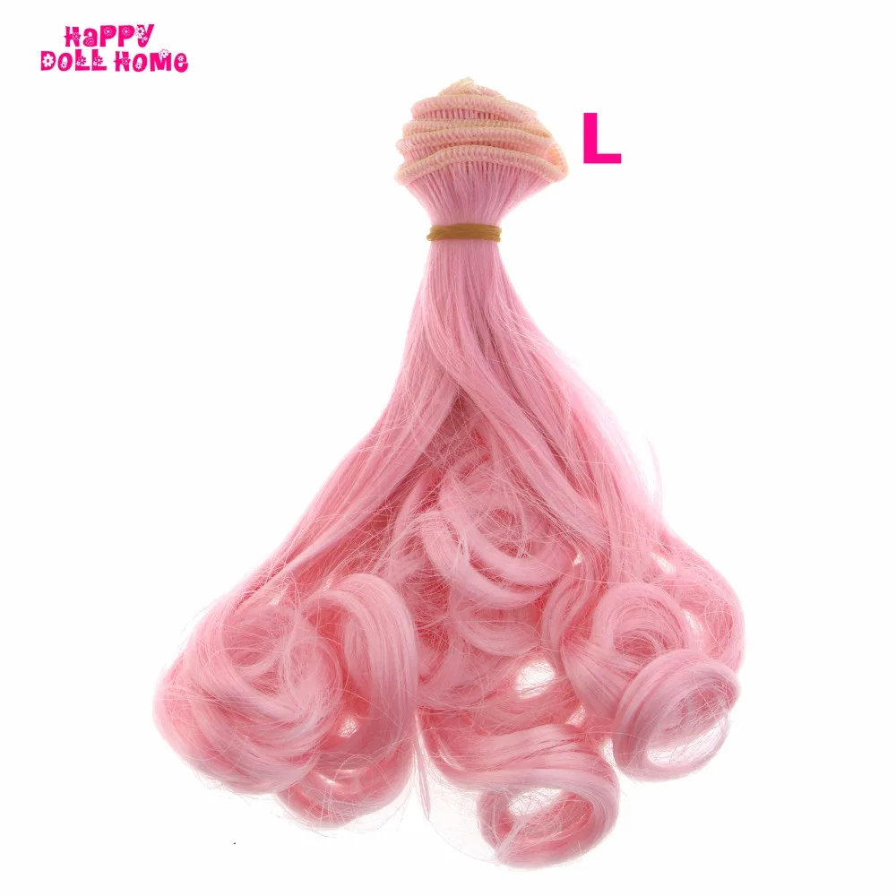 15*100 см DIY кукольные парики вьющиеся волосы стрижка для Blythe SD BJD 1/3 1/4 1/6 аксессуары