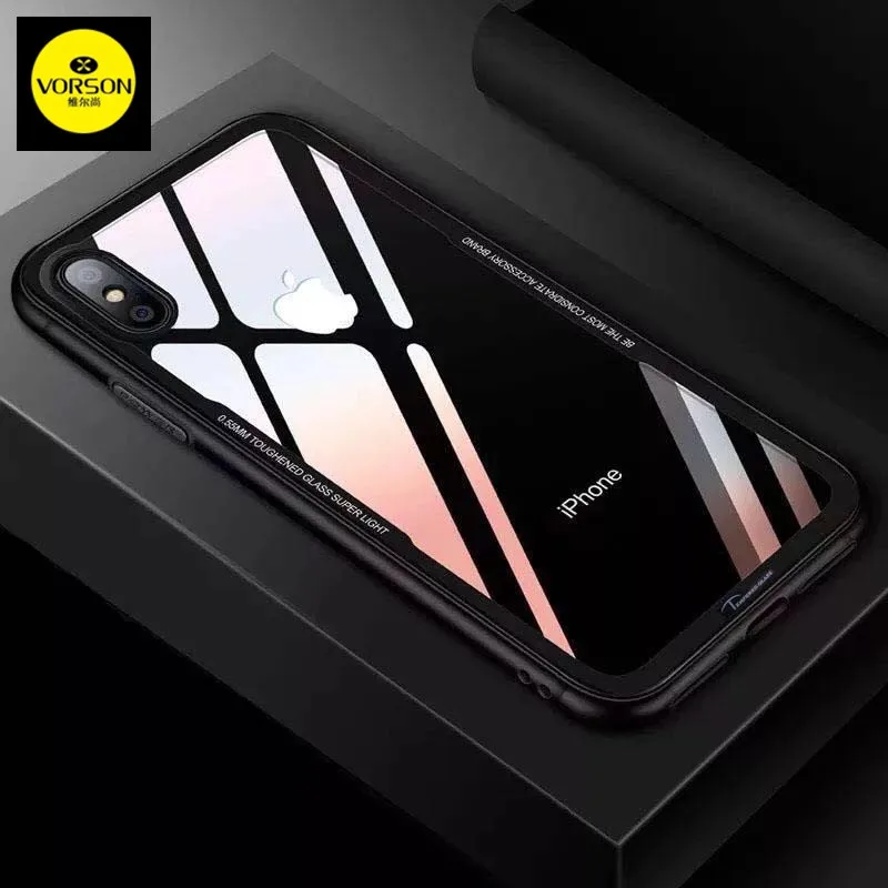 Стеклянный чехол Cyato второго поколения для iphone X iPhone 6 6s 7 8 Plus прозрачная задняя
