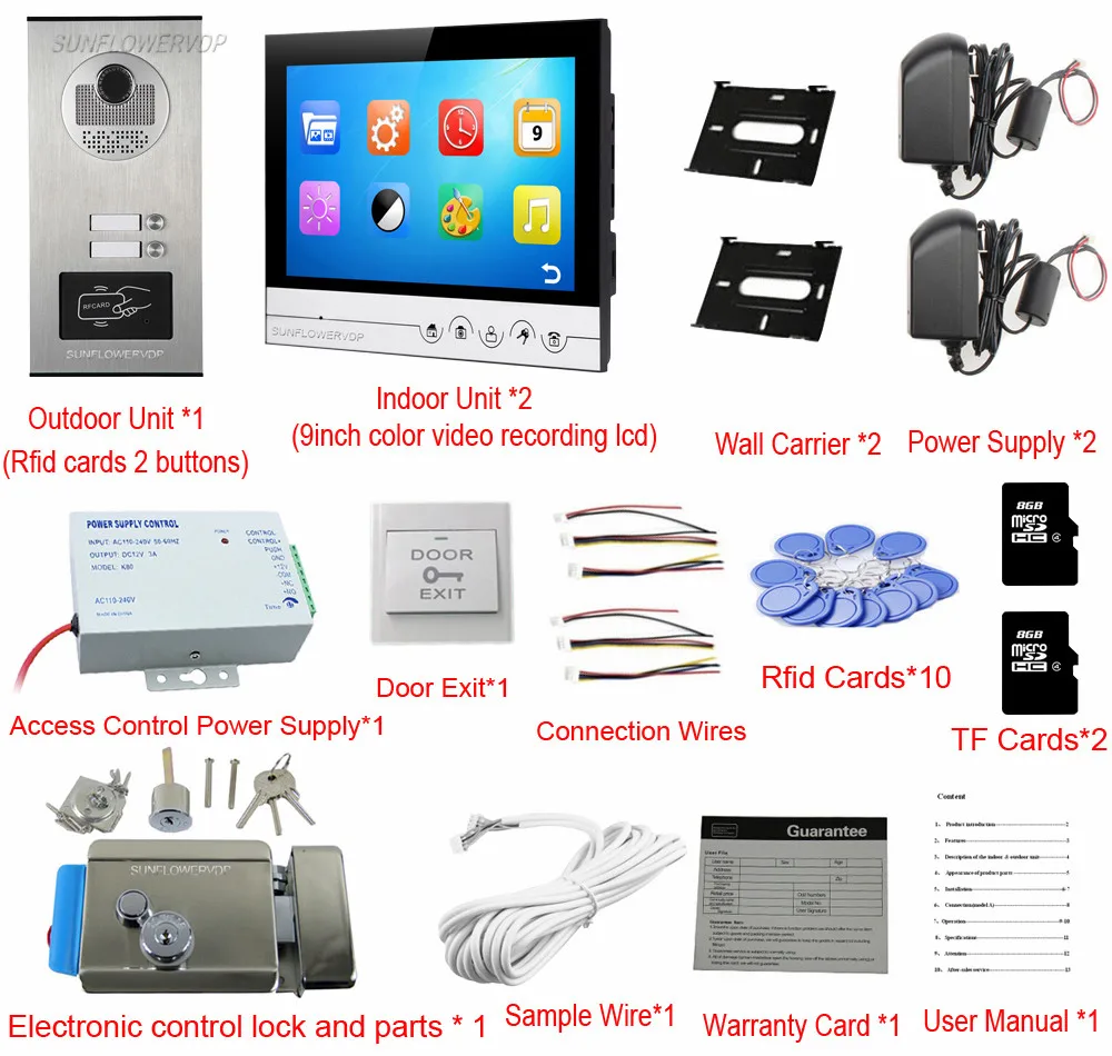 Rfid Key fob Video Intercom 9