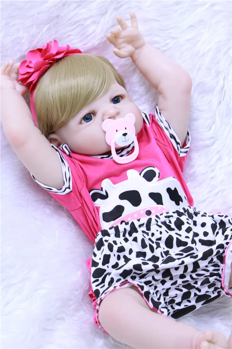 Кукла Bebe 56 см силиконовая игрушка для девочек кукла новорожденных подарок детей