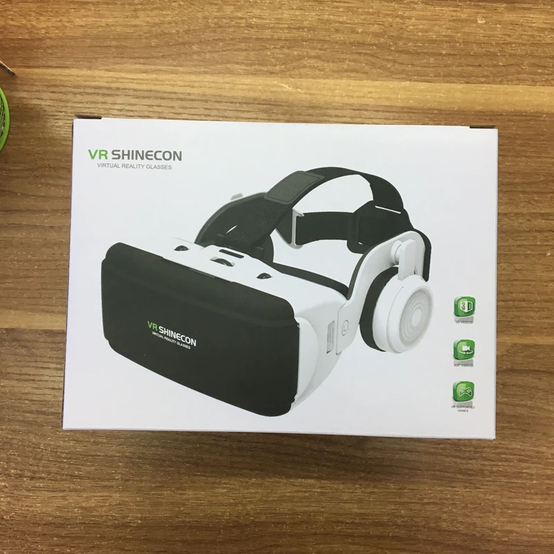 VR Shinecon G06E шлем 3D очки Виртуальная реальность 3 D гарнитура для iPhone Android смартфон очки Lunette линзы