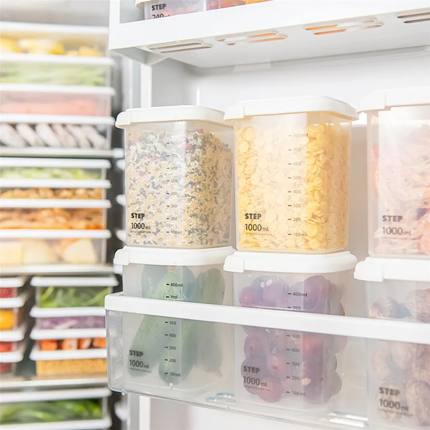 Новые коробки для хранения пищевых продуктов 1 шт. пластиковые герметичные банки