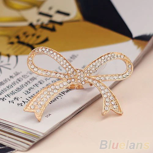 New Adjustable Fashion Crystal Rhinestone Bowknot Ring Nice Gift Style 896F | Украшения и аксессуары