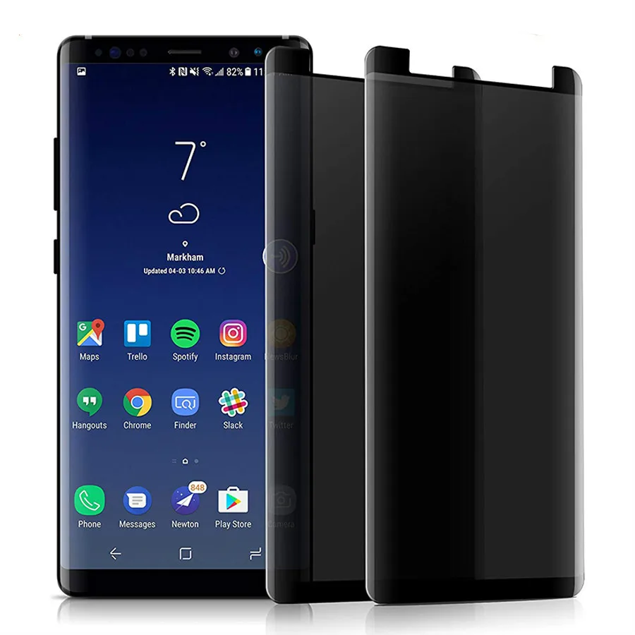 Антибликовое стекло для samsung Galaxy S8 S9 Plus Note 9 8 чехол Защита экрана против шпиона