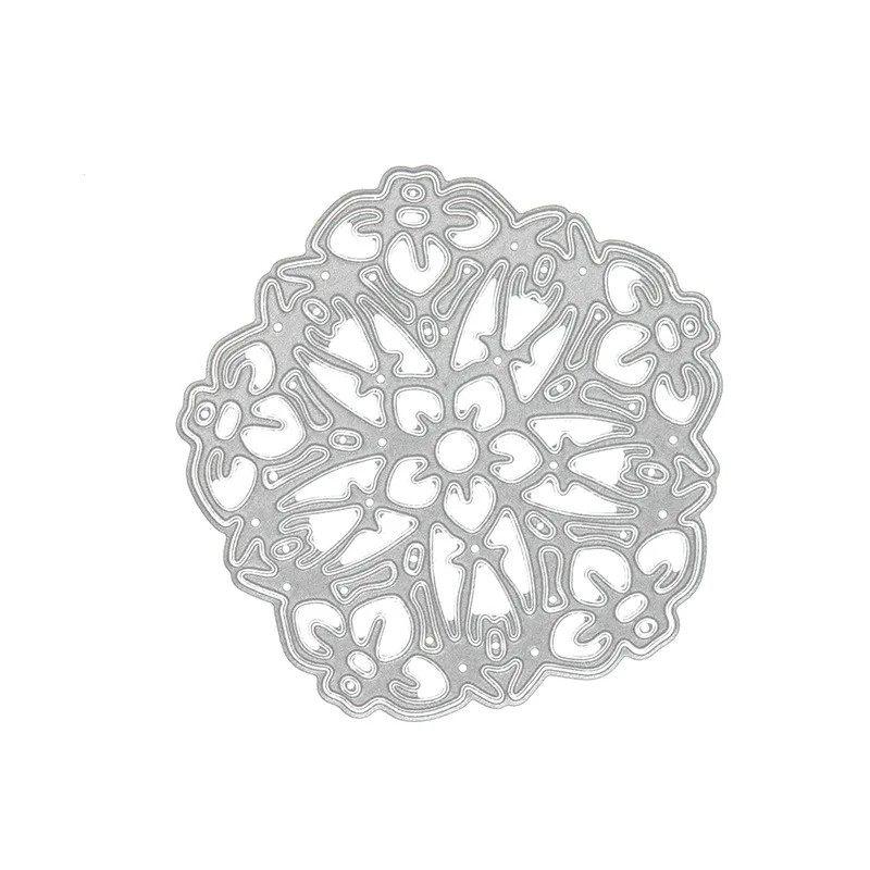 YINISE металлические режущие матрицы для трафареты скрапбукинга Пентагон цветы