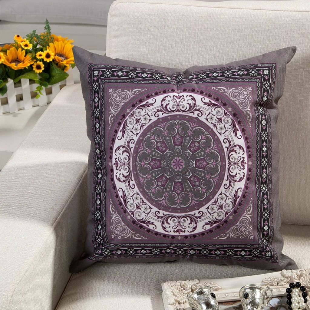 

Plant Velvet Back Cushion Thicken Seat Pillow Classic Floral Flower With Core PP Cotton Decoration Home Sofa Living Room 45x45CM