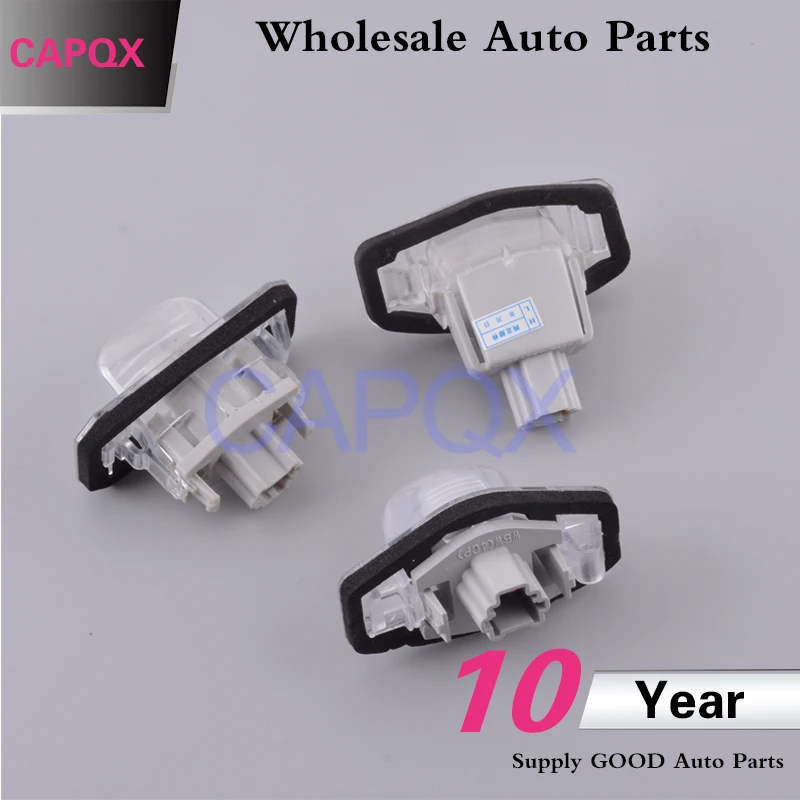CAPQX номерной знак свет лампы объектив для Honda Fit городской CROSSTOUR SPIRIOR ODYSSEY Acura 2006 2016