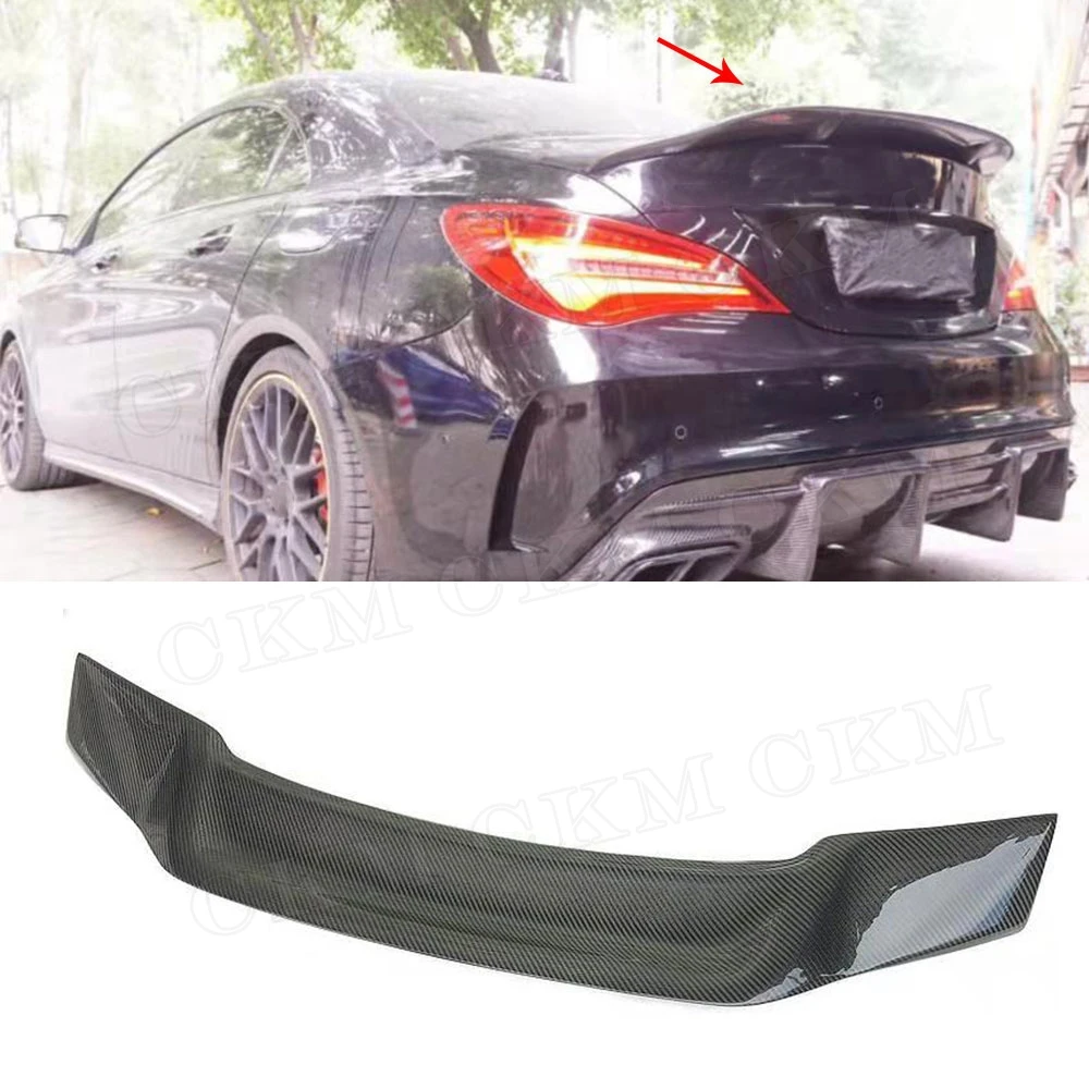 CLA класс углеродного волокна задний спойлер багажник крылья для Mercedes Benz CLA45 W117 C117 CLA 200 250 260 седан 2013