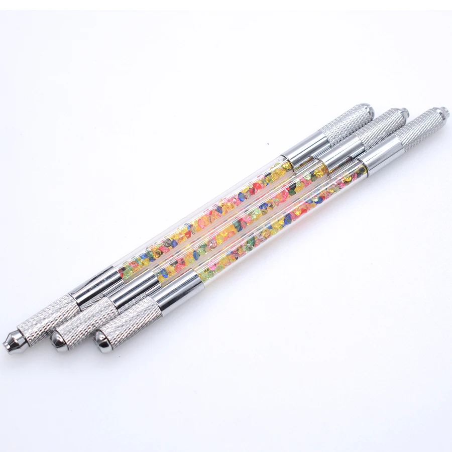 2019 новый ручной двойной головы татуировка бровей и губ ручка Перманентный для