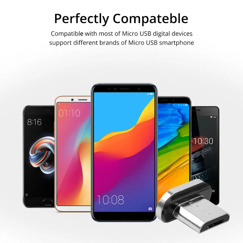 Магнитный кабель Micro usb Type C адаптер для быстрой зарядки телефона магнитное
