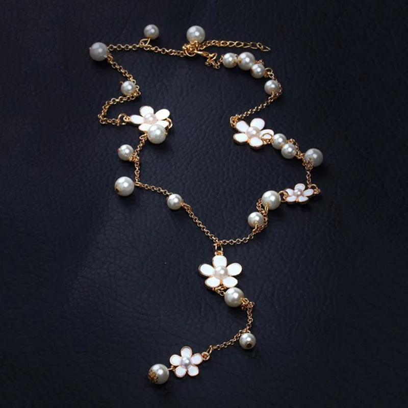 Женская Длинная цепочка на свитер в богемном стиле винтажное этническое