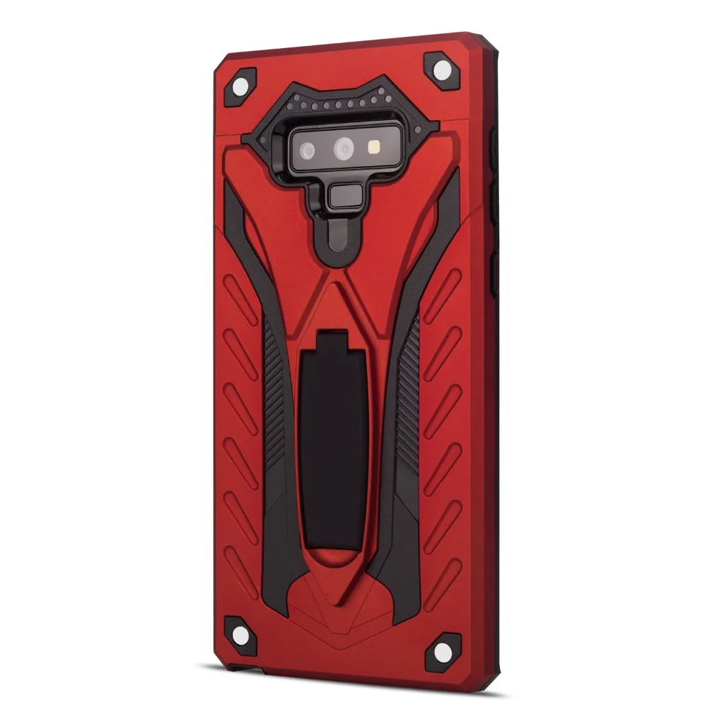 Phantom Knight two in one anti-fall armor phone shell for samsung s7 s8 s9 note 8 9 invisible bracket case j4j6j8 2018 |