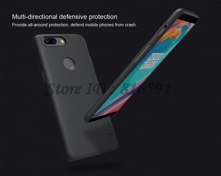OnePlus 5T Чехол Nillkin Frosted Shield пластиковая задняя крышка для 5|case one plus|case pluscase for |