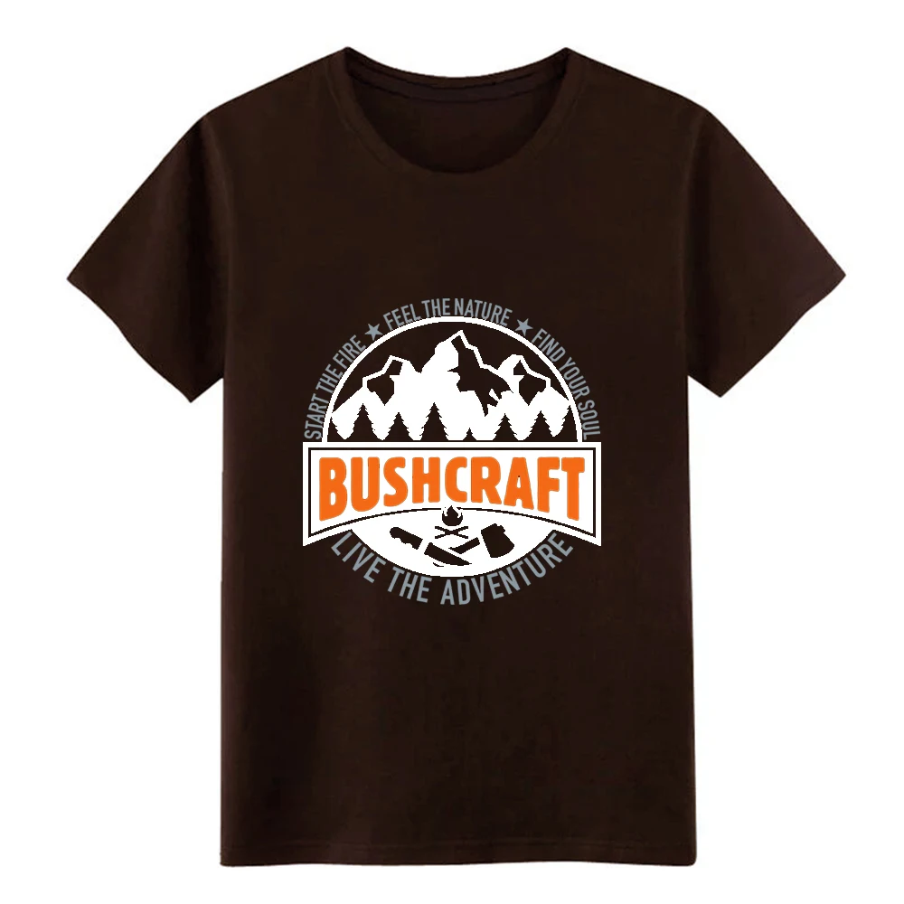 Мужская футболка Bushcraft & Survival с принтом 100% хлопок S 3xl буквы подарок базовая летняя