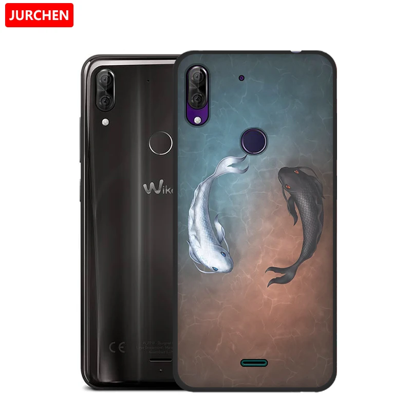 JURCHEN ТПУ мягкий чехол для Wiko View 2 Plus телефона с милым мультяшным принтом