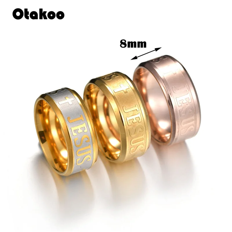 Otakoo 8 мм классическое обручальное кольцо для мужчин/женщин