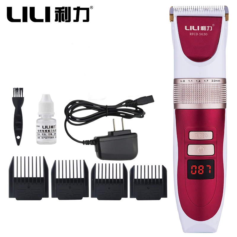 Профессиональная электрическая машинка для стрижки волос триммер мужчин ЖК