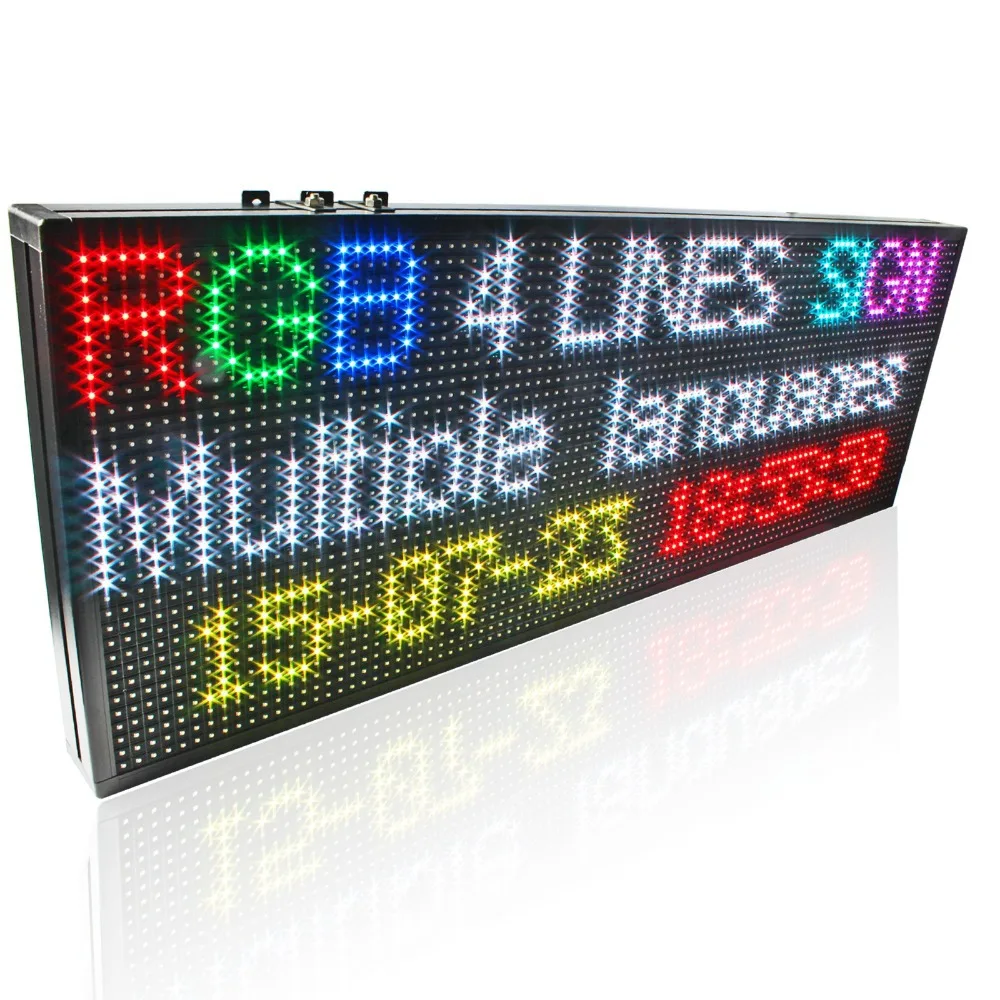 52 x14 in Full Color RGB P10 Led Display Module 32*128pixel SMD Board Signs Showing Advertising Board/Open Sign | Электронные