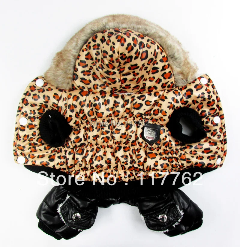 Retail pet dogs winter coat with Leopard design Free Shipping Dogs Clothes new clothing for dog | Дом и сад