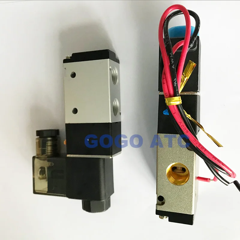 GOGO пневматический Соленоидный клапан 3V110 06 M5 порт 1/8 &quotBSP 12V DC 3/2 управления как