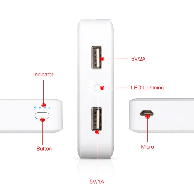 Yoobao милые Мобильные аккумуляторы 10000 мАч Для Сяо Mi Ми 2 USB Малый pover Bank Мини