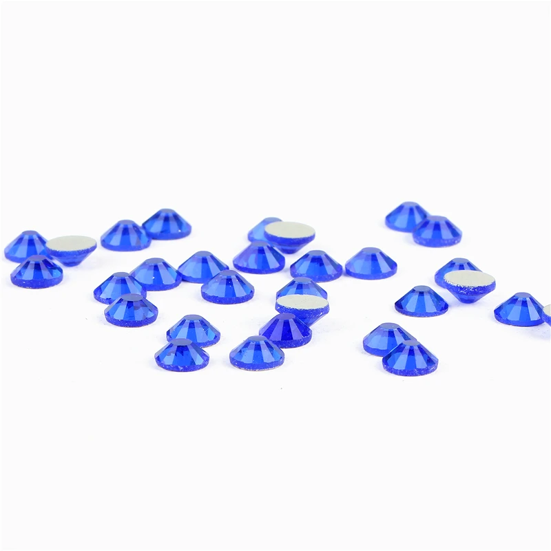 CCBLING Crystal Sapphire ss3-ss30 bag Nail Стразы с плоской задней поверхностью без горячей