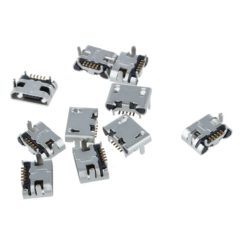 IMC Горячие 10 шт Тип B Micro USB Женский 5 Pin разъем порта запасные части|l connector|parts usb |