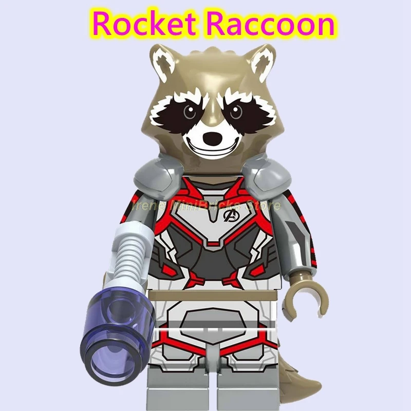 Rocket Raccoon Мстители эндшпиль Marvel ракета енот звезда-Лорд Тор танос стражи Галактики строительные блоки Мстители игрушки для детей - Цвет: Rocket Raccoon